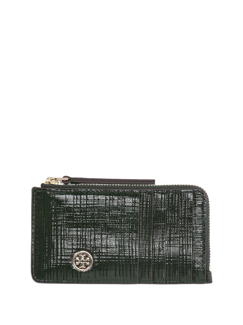 Robinson Crosshatched Card Holder Tory burch | 158691300